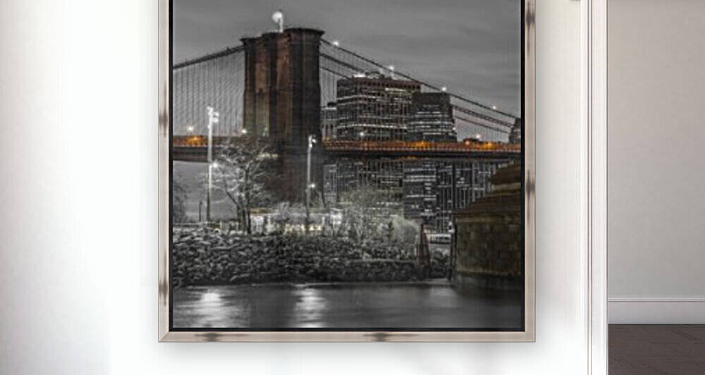 Brooklyn Bridge over East river, New York by Assaf Frank