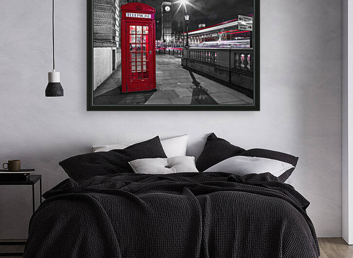 Telephone box with Big Ben, London, Uk by Assaf Frank