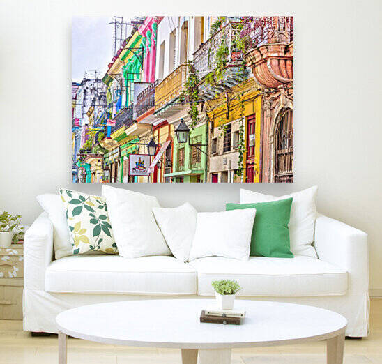 Colorful houses in Havana city, Cuba by Assaf Frank