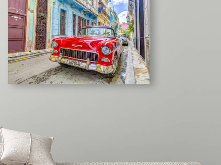 Vintage car on street of Havana, Cuba by Assaf Frank