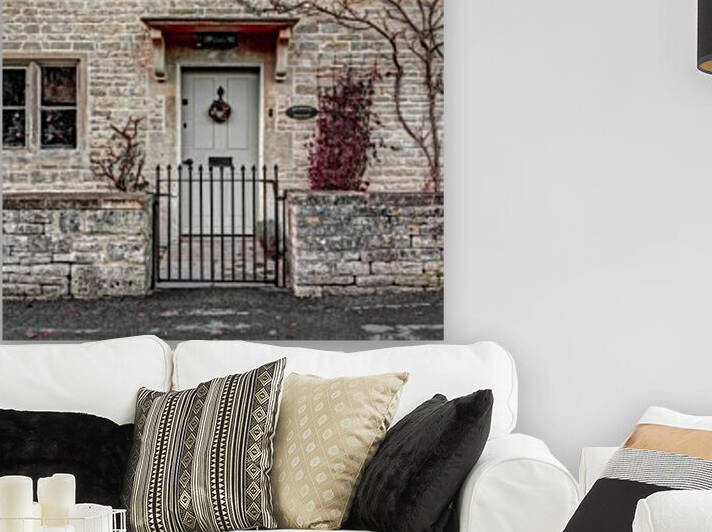 Front door of old cottage in Bibury,  Cotswold, UK by Assaf Frank