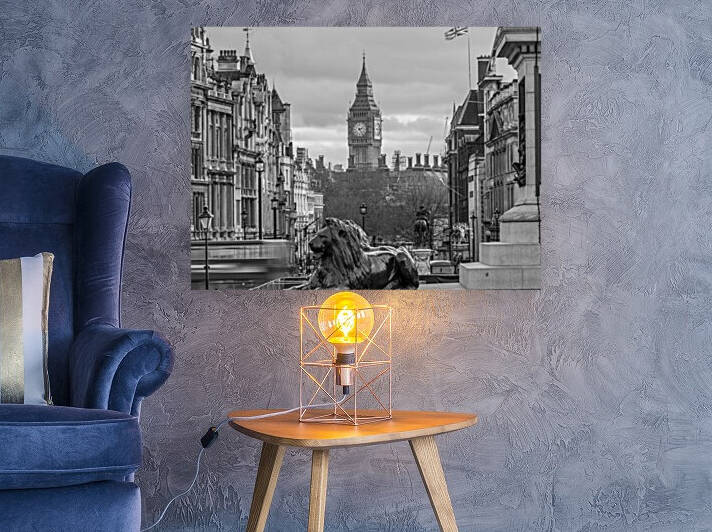 Trafalgar Square with Big Ben in background by Assaf Frank