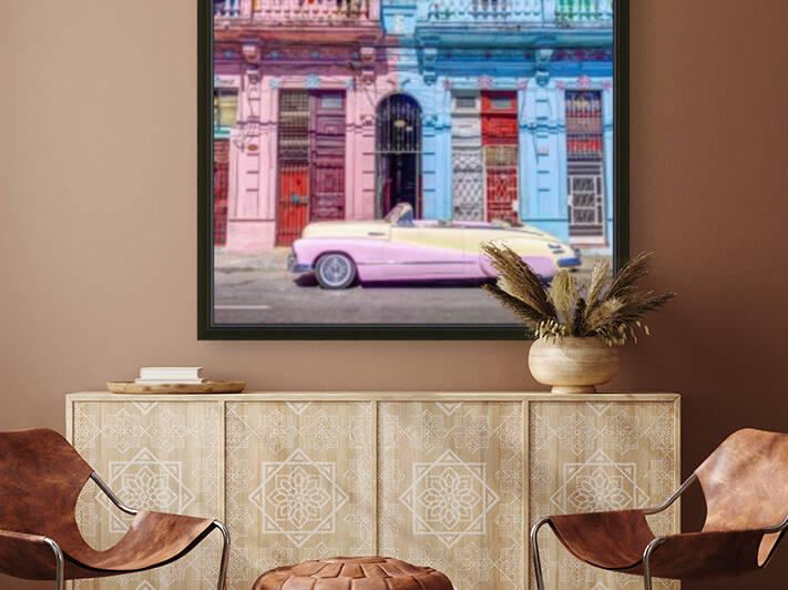 Vintage car on street of Havana, Cuba by Assaf Frank