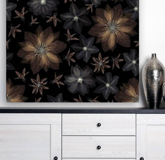 Clematis flowers surface patterns design by Assaf Frank