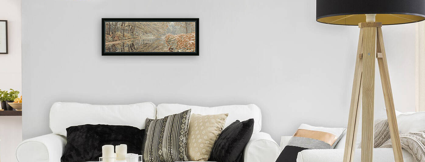 Canal through a forest by Assaf Frank