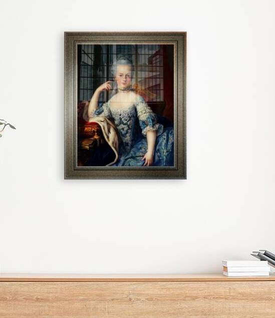 Maria Antoniette of Austria by Martin van Meytens Classical Fine Art Old Masters Reproduction by xzendor7