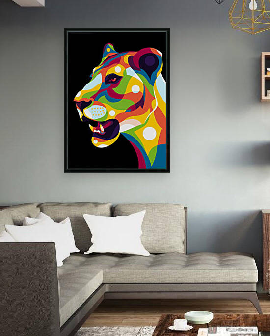 The Wild Lion by wpaprint