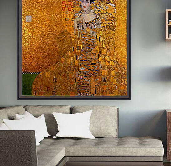 Gustav Klimt: Portrait of Adele Bloch-Bauer I - The Lady in Gold HD 300ppi  by Stock Photography