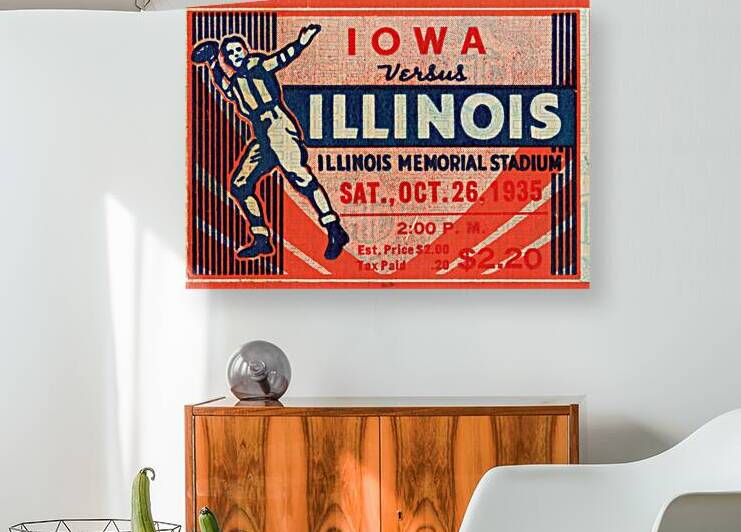 1935 Illinois vs. Iowa by Row One Brand