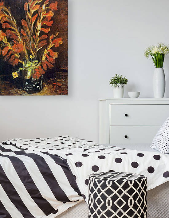 Red Gladioli by Van Gogh