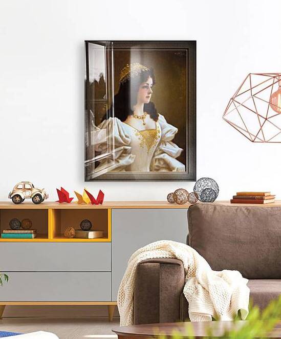 Orientalisches Madchenbildnis by Moritz Stifter Old Masters Classical Fine Art Reproduction by xzendor7