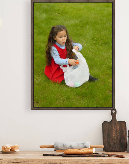 Easter Egg Hunt Girl - Portrait of a Child by 360 Studios