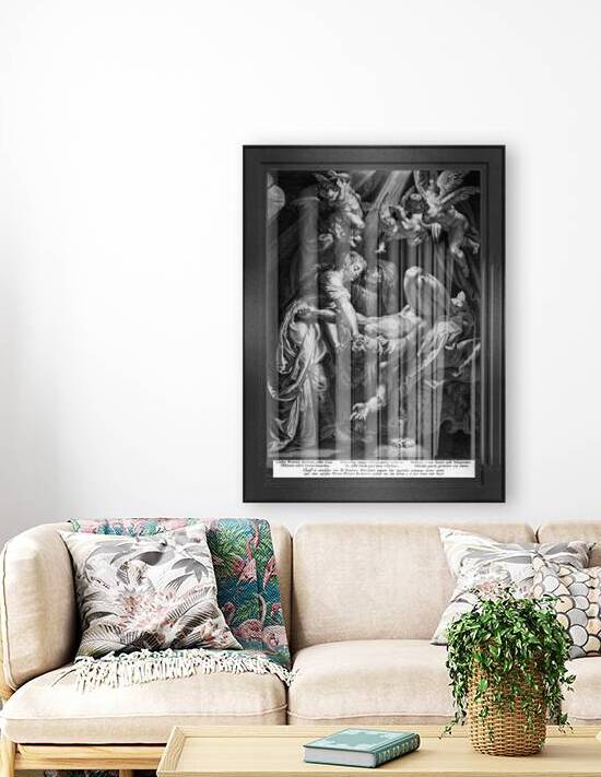 Judith Beheading Holofernes by Engraver Cornelis Galle Old Masters Classical Art Reproduction by xzendor7