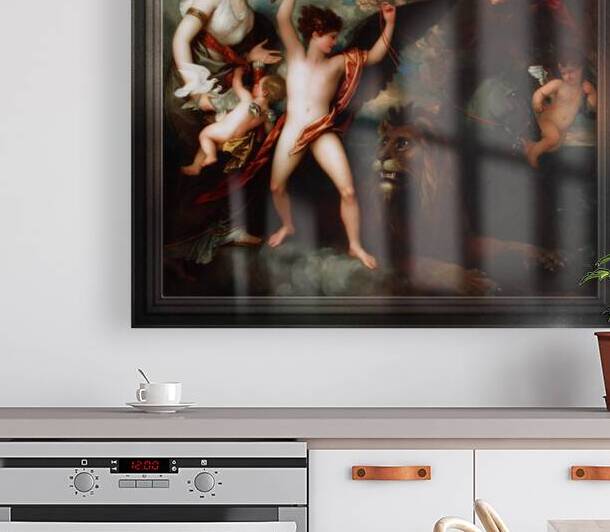 Omnia Vincit Amor by Benjamin West Old Masters Classical Fine Art Reproduction by xzendor7