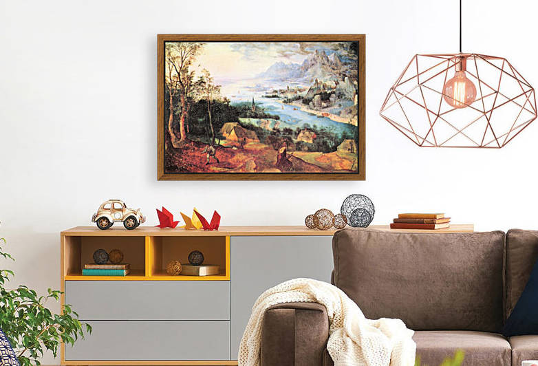 River Landscape with a sower by Pieter Bruegel