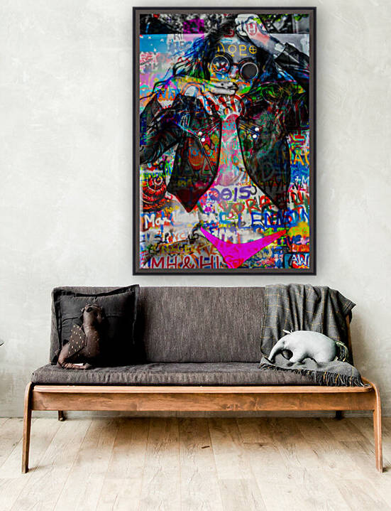 LA FEMME A LA VESTE DE CUIR  by FANNY artiste peintre