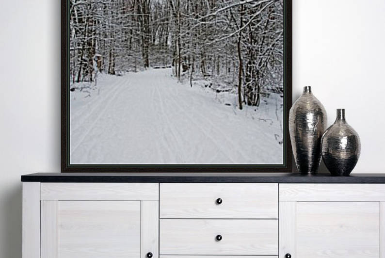 Walking A Winter Trail I by Deb Oppermann