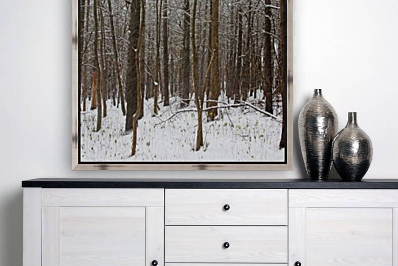 Snowing In The Forest by Deb Oppermann