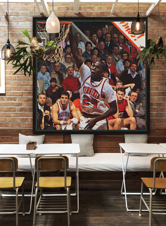 1985 Virginia Cavaliers Basketball Poster by Row One Brand