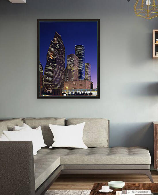 City of Houston by Night by Tony Tudor