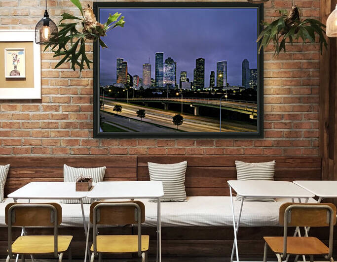 Dusk view of the Houston  Texas by Tony Tudor