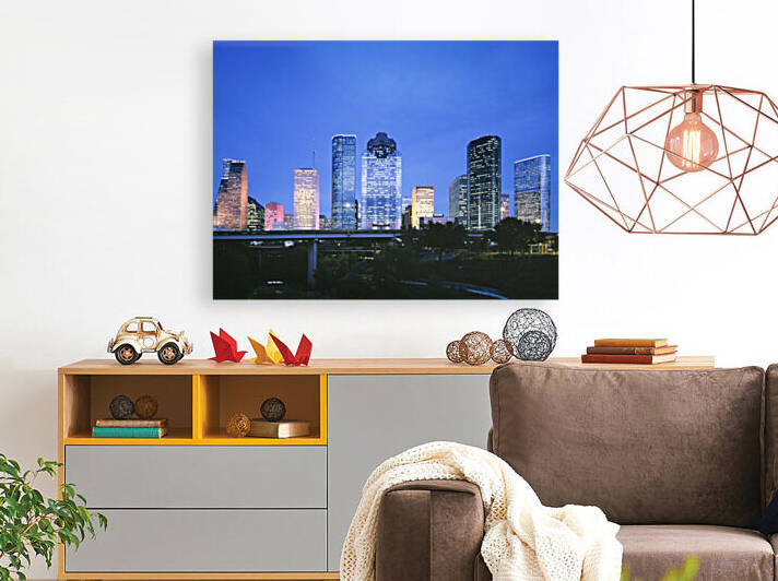 Houston Texas skyline by Tony Tudor