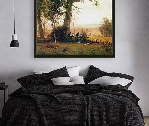 Small war postal service strike in Virginia by Bierstadt