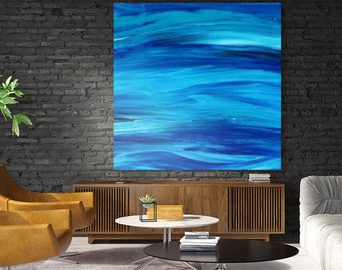 Sea Ocean Waves Coastal Beach House Nautical Decor I by Irina Sztukowski