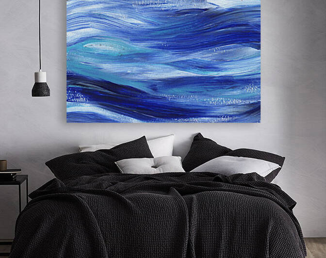 Sea Ocean Waves Coastal Beach House Nautical Decor IV by Irina Sztukowski