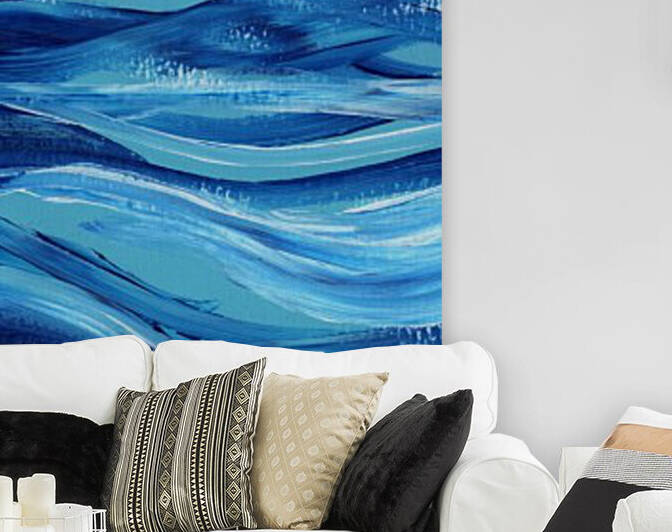 Sea Ocean Waves Coastal Beach House Nautical Decor VII by Irina Sztukowski