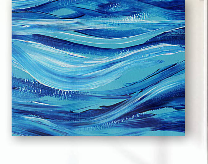 Sea Ocean Waves Coastal Beach House Nautical Decor VIII by Irina Sztukowski