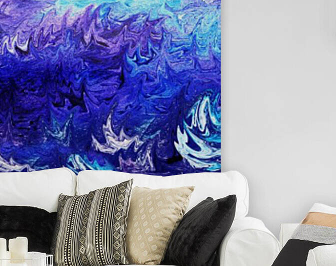 Sea Ocean Waves Coastal Beach House Nautical Decor IX by Irina Sztukowski