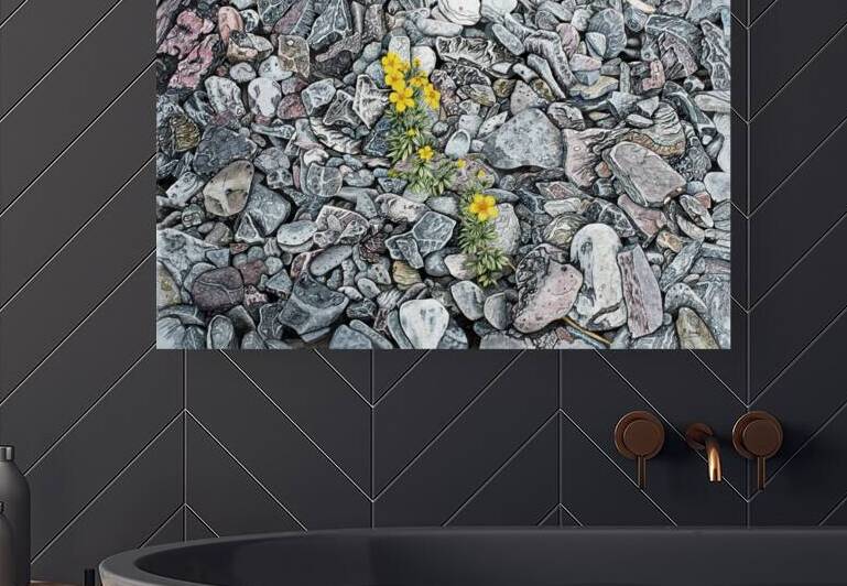 Shrubby Cinquefoil Painting by Stephen Emms