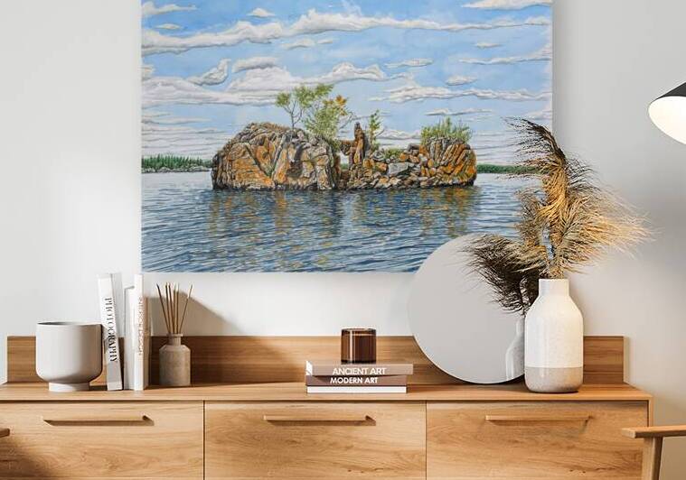 Boundary Islands Peace Painting by Stephen Emms