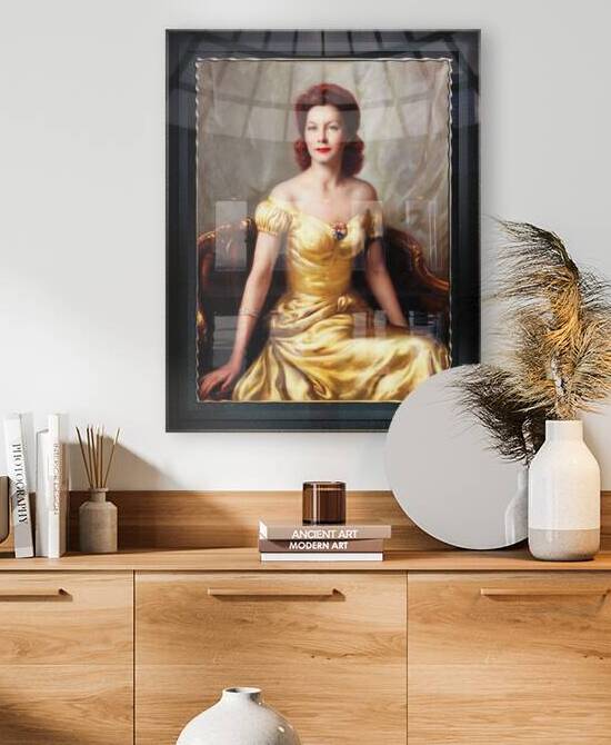 Portrait Of A Lady by Nikolai Vasilievich Kharitonov Old Masters Classical Fine Art Reproduction by xzendor7