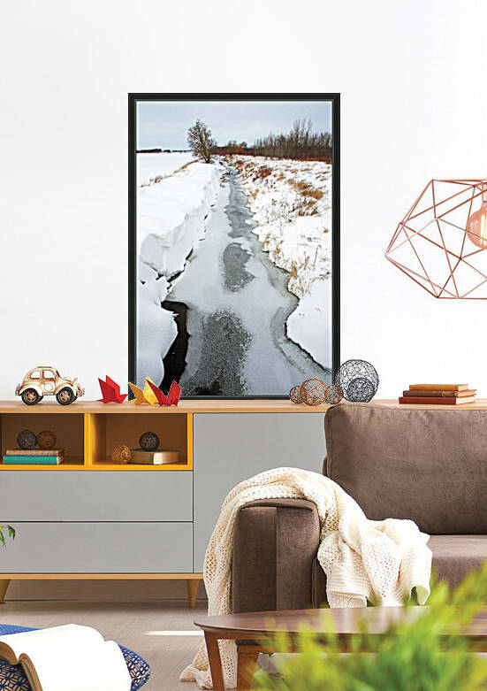 Rural Winter Creek by Deb Oppermann