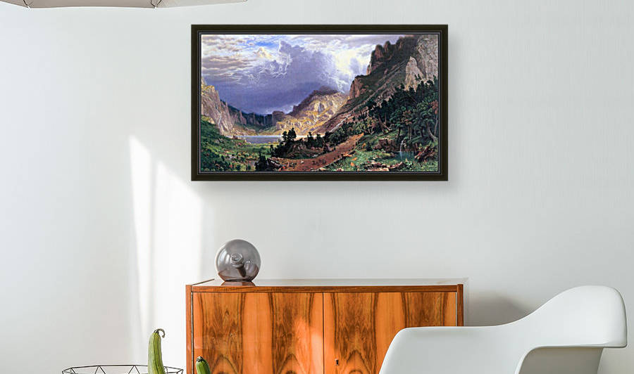 Storm in the Rockies Mt. Rosalie by Bierstadt