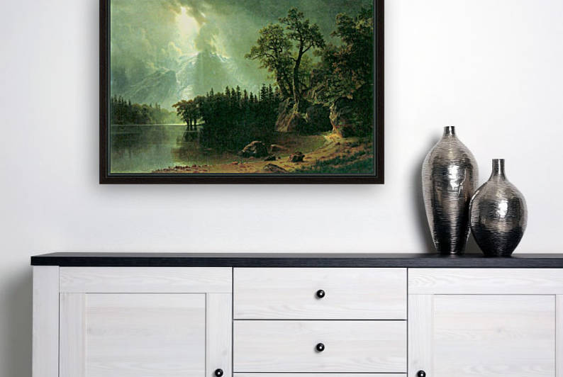 Storm over the Sierra Nevada by Bierstadt