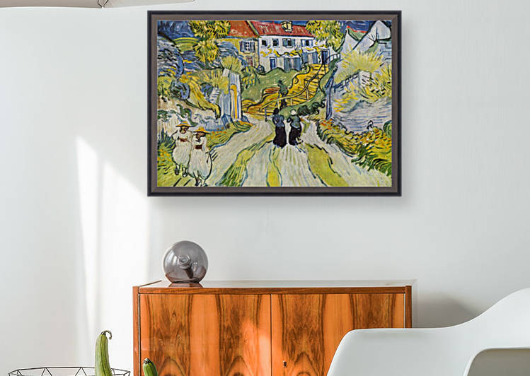 Street and road in Auvers by Van Gogh