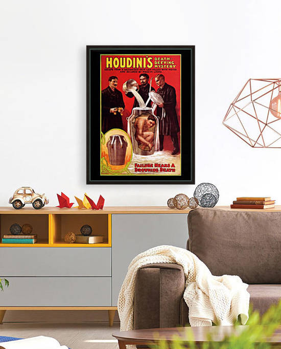 Houdini defeat death by VINTAGE POSTER