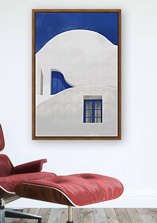 Little Blue Window - Santorini  Greece by Cosmic Soup