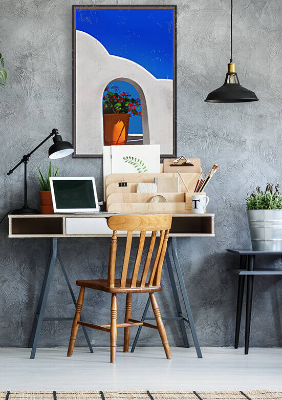 Nested in a Niche - Santorini  Greece by Cosmic Soup