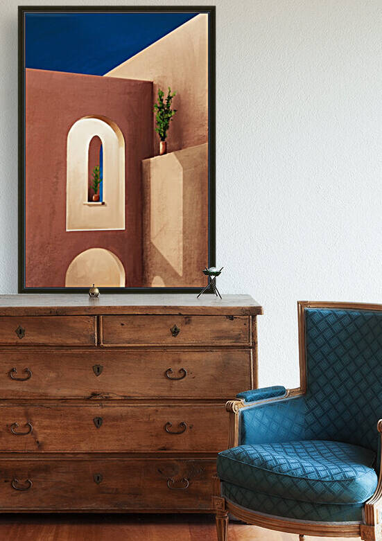 Earthen Walls - Santorini - Greece by Cosmic Soup