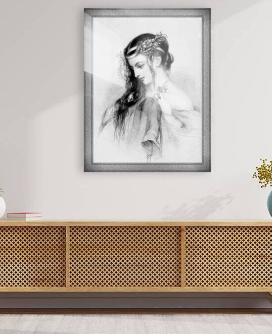 The Flower Girl Classical Art Illustration by xzendor7