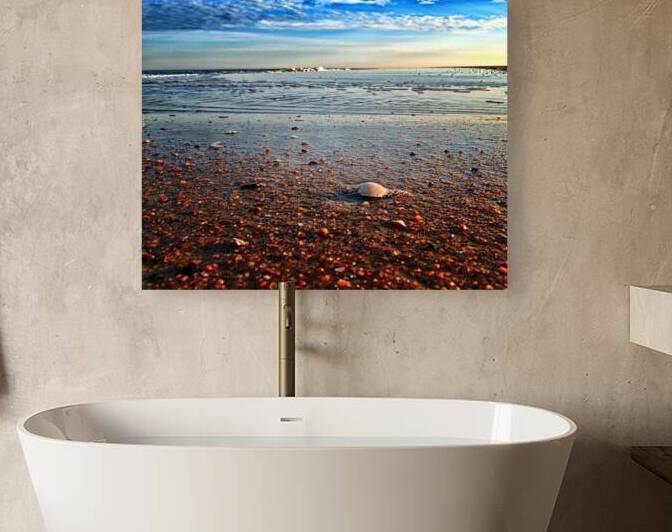 Pebble Beach at Fenwick Island Delaware by Bill Swartwout Photography