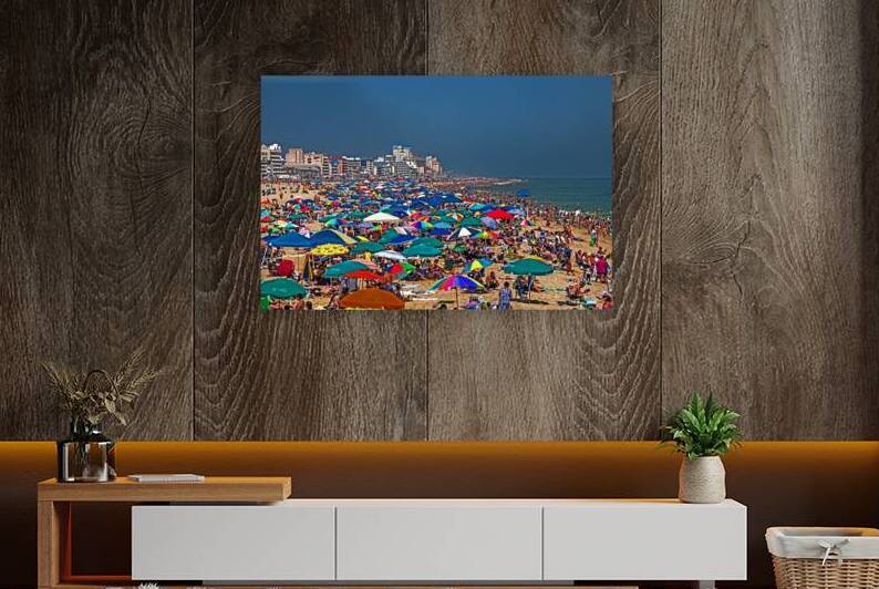 Crowded Beach in Ocean City Maryland by Bill Swartwout Photography