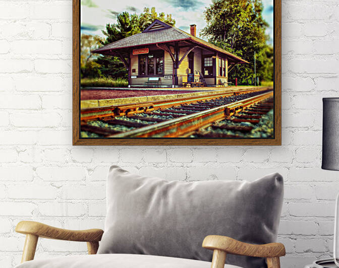 Queponco Railroad Station of Yesteryear by Bill Swartwout Photography