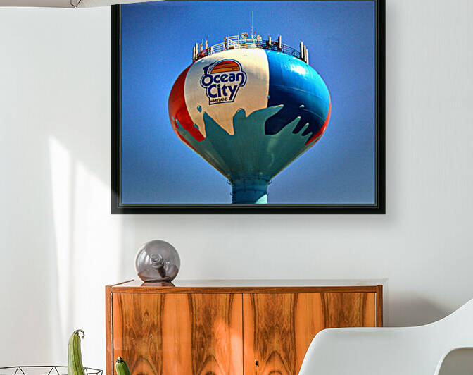 Beach Ball Water Tower in Ocean City Maryland by Bill Swartwout Photography