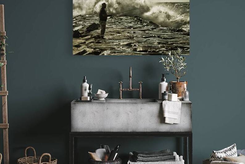 Golden Fisherman at the Ocean City Inlet by Bill Swartwout Photography