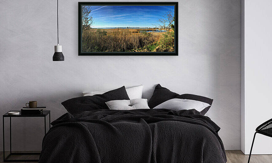 Ocean City Marsh and Pier Panorama by Bill Swartwout Photography